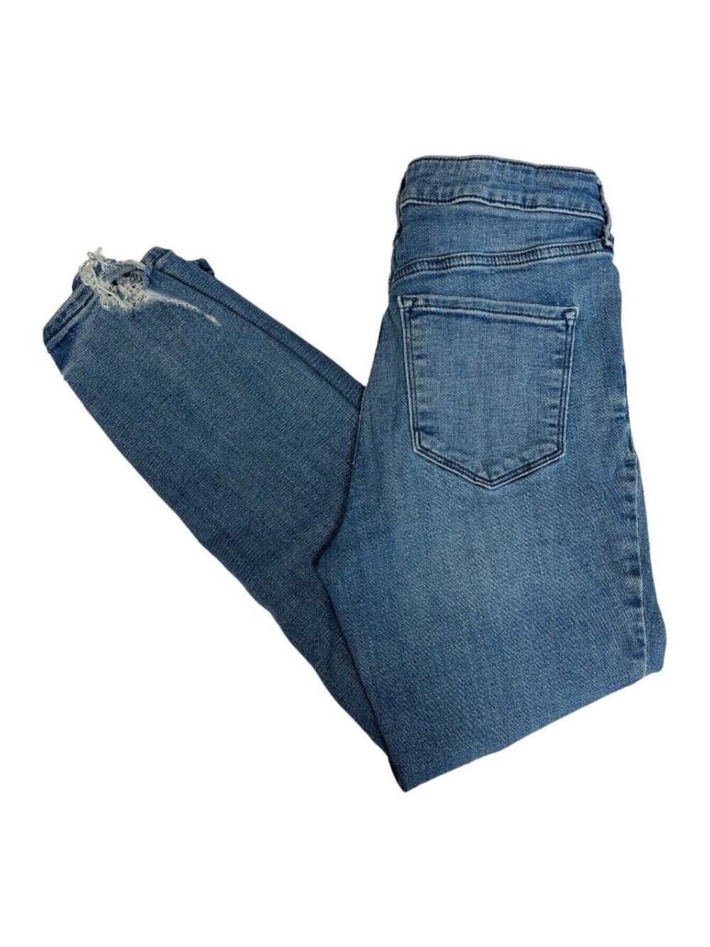 Old Navy Womens High Rise Distressed Jeans~Size 6~Blue Denim Destroyed  L9 08